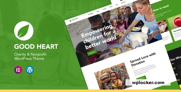 GoodHeart v1.0 - Charity & Nonprofit Elementor WordPress Theme