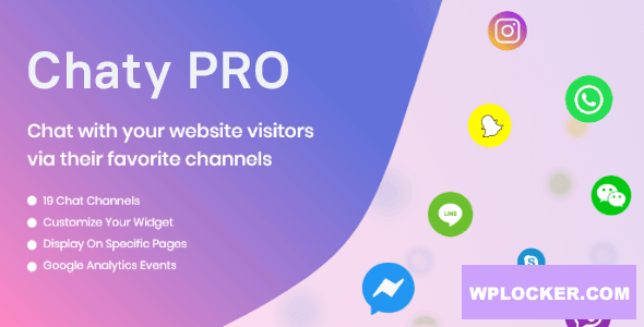 Chaty Pro v3.2.2 – Floating Chat Widget, Contact Icons, Messages, Telegram, Email, SMS, Call Button