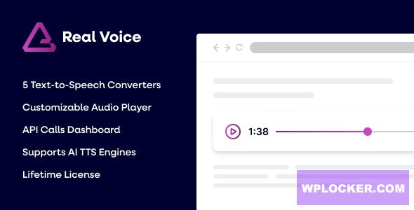 Real Voice v1.22 - AI Text to Speech Plugin for WordPress