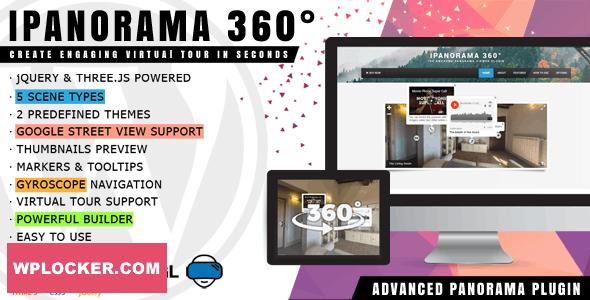 [Download] iPanorama 360° v1.5.20 – Virtual Tour Builder for WordPress