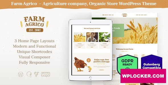 Farm Agrico v1.3 - Agricultural Business WordPress Theme
