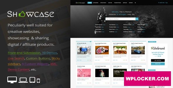 Showcase v3.0 - Responsive WordPress Grid / Masonry Blog Theme