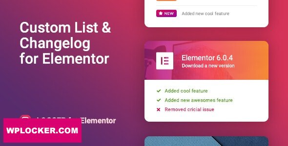 Logger v1.0.3 - Changelog & Custom List for Elementor