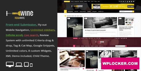 Wine Masonry v2.9 - Review & Front-end Submission WordPress Theme