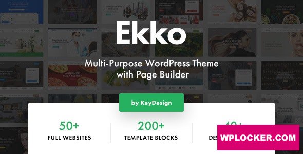 Ekko v3.0 - Multi-Purpose WordPress Theme with Page Builder
