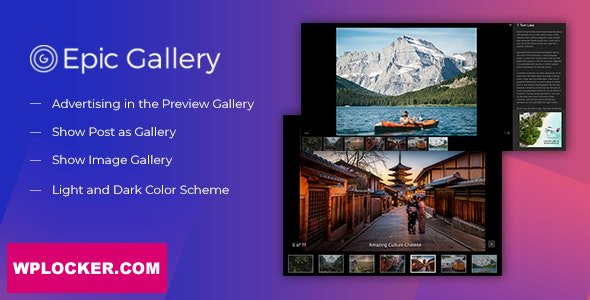 Epic Zoom Gallery v1.0.3 - WordPress Plugin & Add Ons for Elementor & WPBakery Page Builder