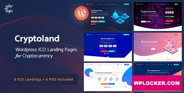 Cryptoland v2.2.1 - ICO Landing Pages WordPress Theme