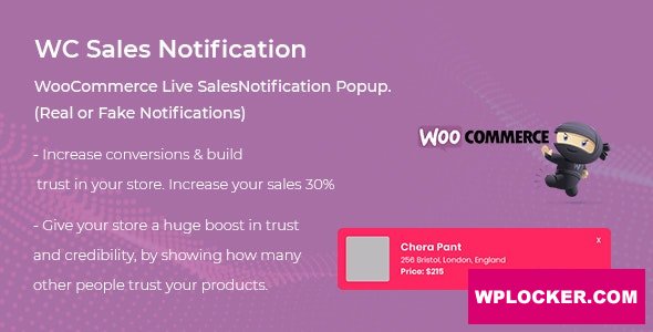 WooCommerce Live Sales Notification Pro v1.0.1