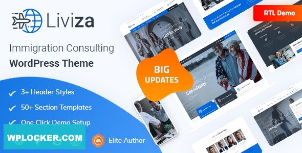 Liviza v3.0 - Immigration Consulting WordPress Theme