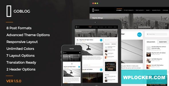 GoBlog v1.6.2 - Responsive WordPress Blog Theme
