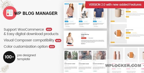 WP Blog Manager v2.0.3 - Plugin to Manage Design Blog