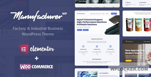 Manufacturer v1.3.3 - Factory and Industrial WordPress Theme