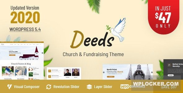 Deeds v8.1 - Best Responsive Nonprofit Church WordPress Theme