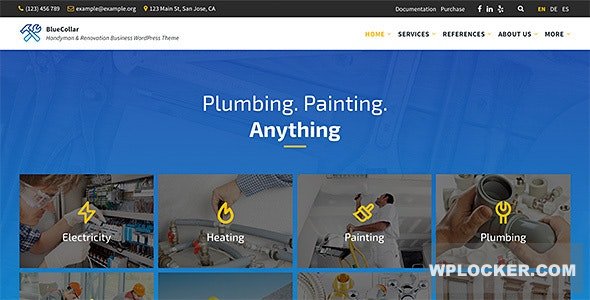 BlueCollar v2.7.6 - Handyman & Renovation Business WordPress Theme