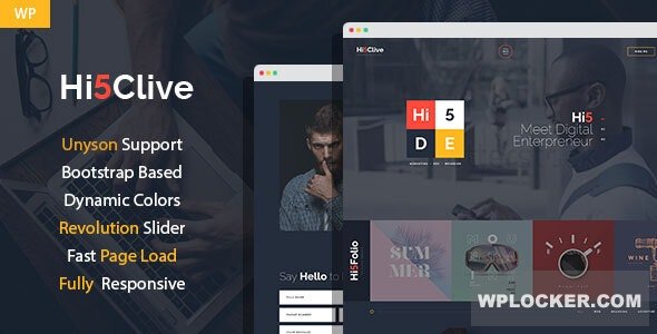 Hi5Clive v1.3.0 - Digital Marketing Entrepreneur WordPress Theme