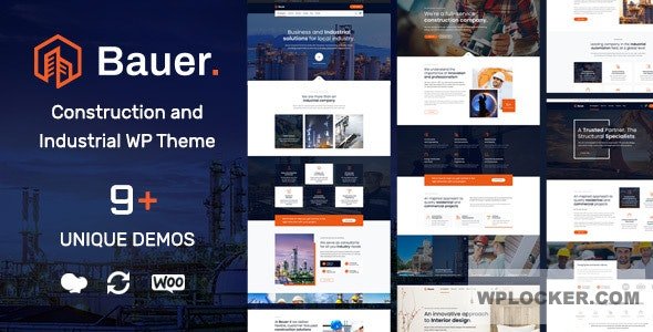 Bauer v1.19 - Construction and Industrial WordPress Theme