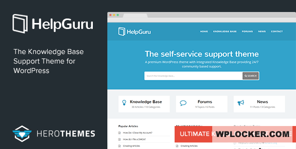 HelpGuru v1.7.4 - A Self-Service Knowledge Base Theme