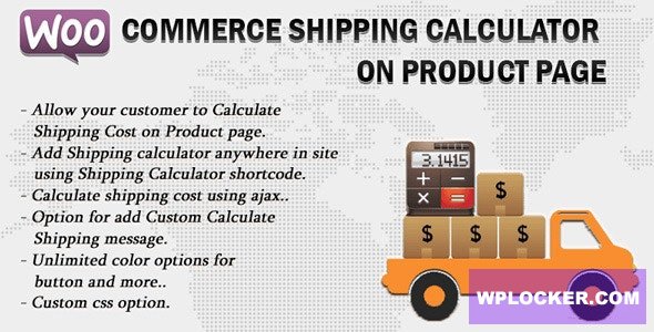 Woocommerce Shipping Calculator On Product Page v2.5