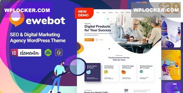 [Free Download]Ewebot v2.0 - SEO Digital Marketing Agency NULLED