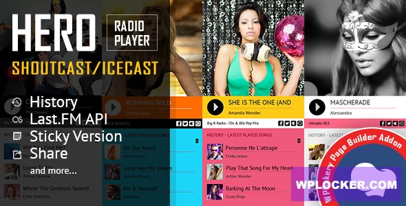 Hero v2.3 – Shoutcast and Icecast Radio Player for WPBakery Page Builder