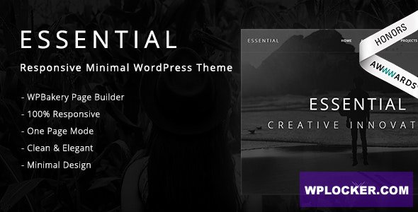 [Free Download] Essential v1.2.5 – Responsive Minimal WordPress Theme