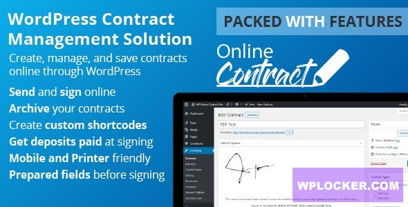 [Free Download] WP Online Contract v5.0.1