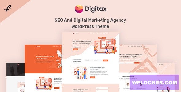 [Download] Digitax v1.0.6 – SEO & Digital Marketing Agency WordPress Theme