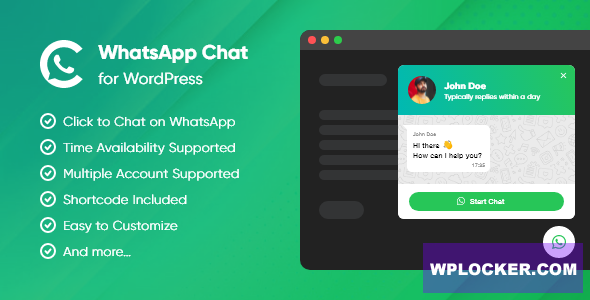 [Download] Clever WhatsApp Chat WordPress Plugin v1.0.0