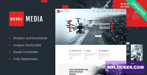 Drone Media v1.6.0 - Aerial Photography & Videography WordPress Theme + RTL