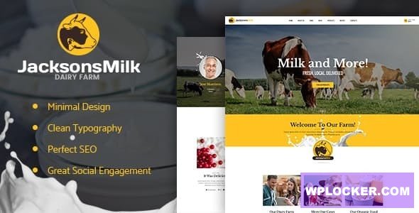 [Download] Dairy Farm & Eco Milk Products WordPress Theme v1.2