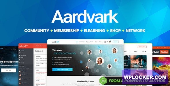 Aardvark v4.44 - Community, Membership, BuddyPress Theme