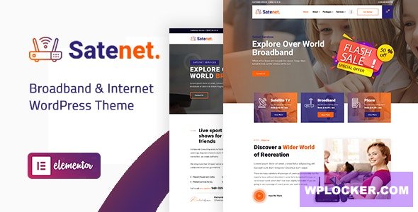 [Download] Satenet v1.0.0 – Broadband & Internet WordPress Theme