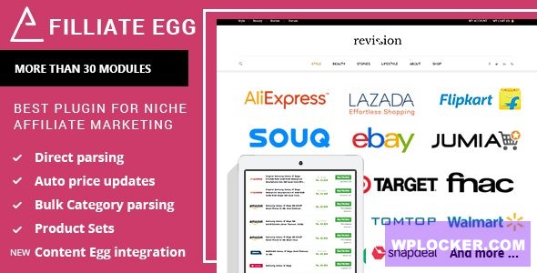 [Download] Affiliate Egg v9.9.9 - Niche Affiliate Marketing WordPress Plugin NULLED