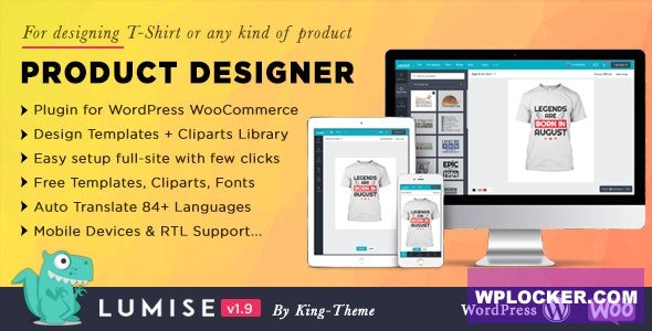 Lumise Product Designer v2.0.3 - WooCommerce WordPress