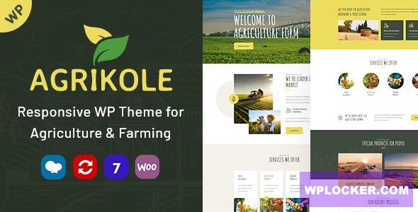 Agrikole v1.10 - Responsive WordPress Theme for Agriculture & Farming