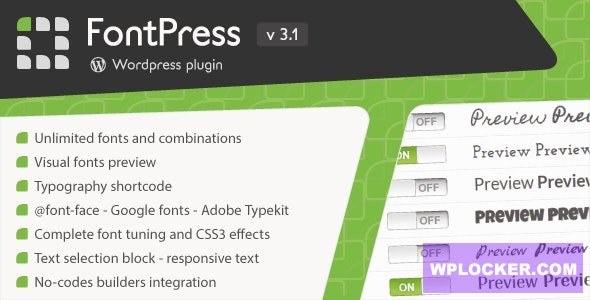 FontPress v3.3.2 - Wordpress Font Manager