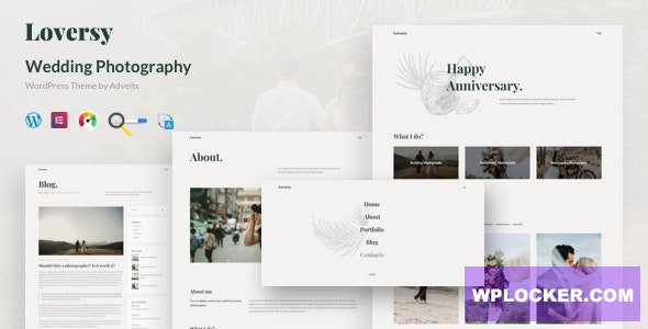 Loversy v1.1.0 - Wedding Photography WordPress Theme