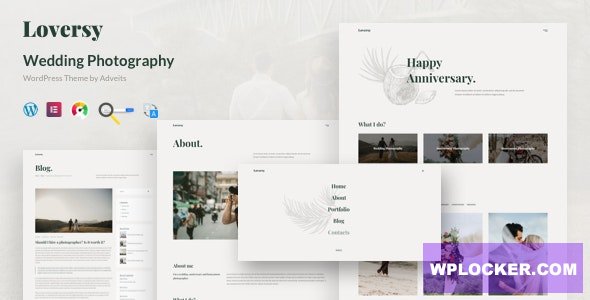 Loversy v1.1.0 - Wedding Photography WordPress Theme