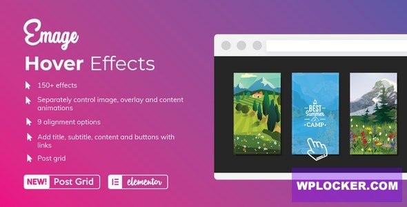 Emage v4.3.4 - Image Hover Effects for Elementor