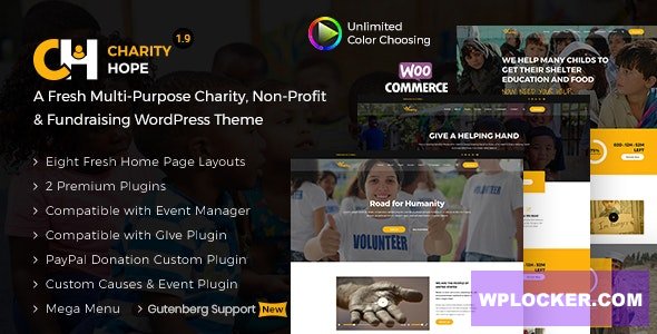 Charity Hope v1.9 - Non-Profit & Fundraising WordPress Charity Theme