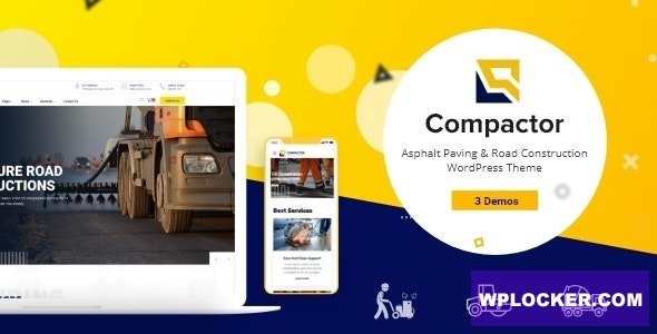 Compactor v1.0.1 - Road Construction WordPress Theme