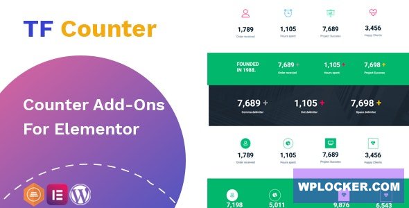 TfCounter v1.0.1 - Counter widget For Elementor