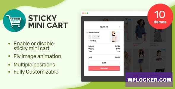 Sticky Mini Cart For WooCommerce v1.0.3