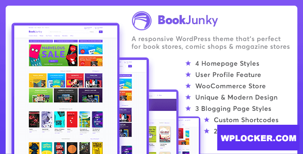 BookJunky 1.0.6 - WooCommerce Book Store for WordPress