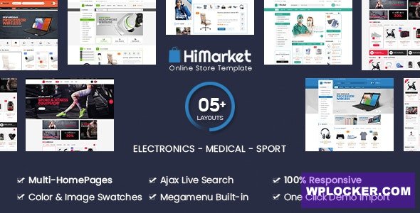 HiMarket v1.3.7 - Electronics Store/Medical/Sport Shop WooCommerce WordPress Theme