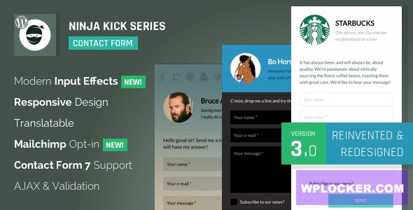 Ninja Kick: WordPress Contact Form v3.5.6
