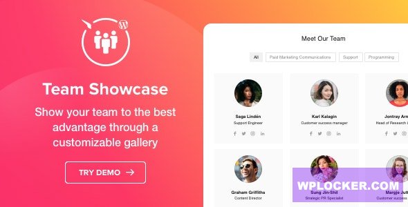 Team Showcase v1.3.0 - WordPress Team Showcase plugin