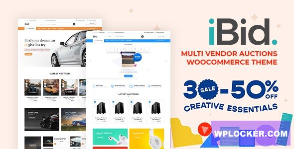 iBid v2.1 - Multi Vendor Auctions WooCommerce Theme