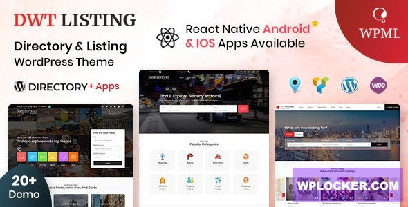 DWT Listing v3.1.4 - Directory & Listing Wordpress Theme