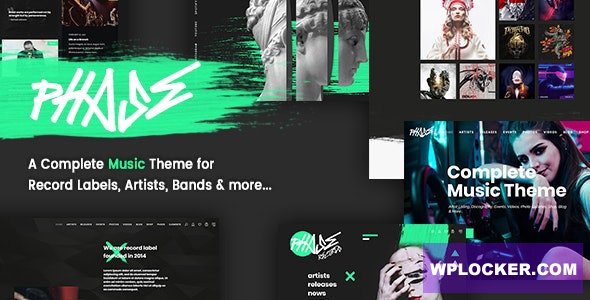 Phase v1.4.0 - A Complete Music WordPress Theme for Record Labels and Artists